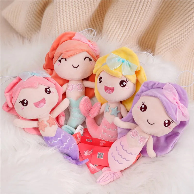 New Beautiful Mermaid Plush Toy Kids Girl Cartoon Stuffed Little Mermaid Doll Home Decoration Girls Girlfriend Birthday Gifts