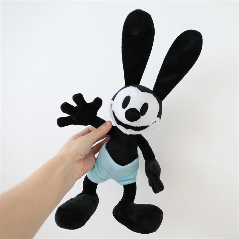 40/55cm Oswald Doll Plush Toy Black Rabbit Plushies Anime Oswald the Lucky Rabbit Appease Doll Birthday Gifts For Kids Girl