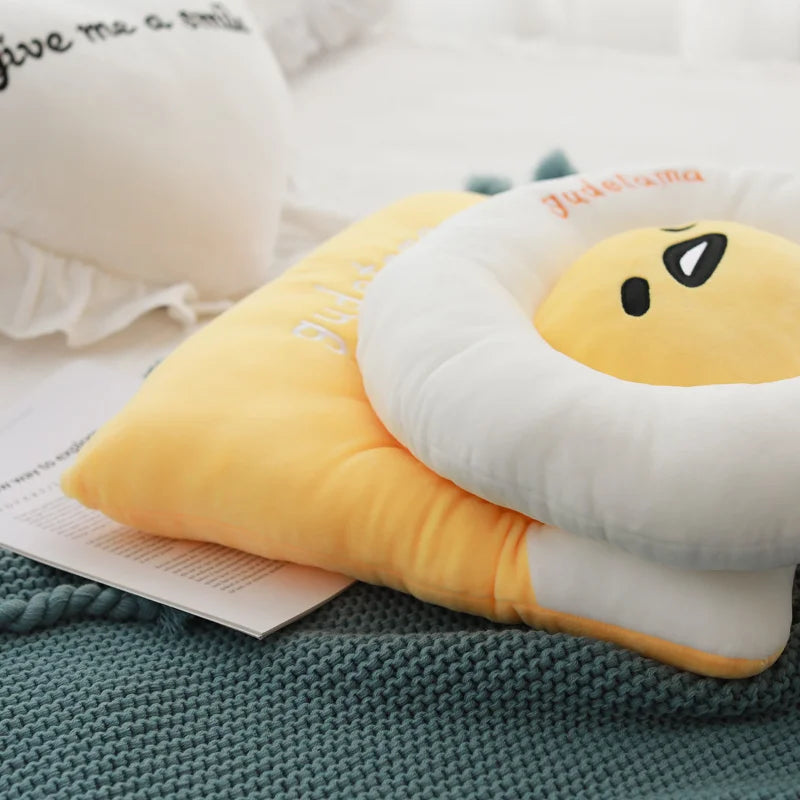 New Plush Toys Cushion Yolk Man Cute Lazy Egg Stuffed Dolls Cartoon Anime Peripheral Soft Sofa Decoration Gift For Girl