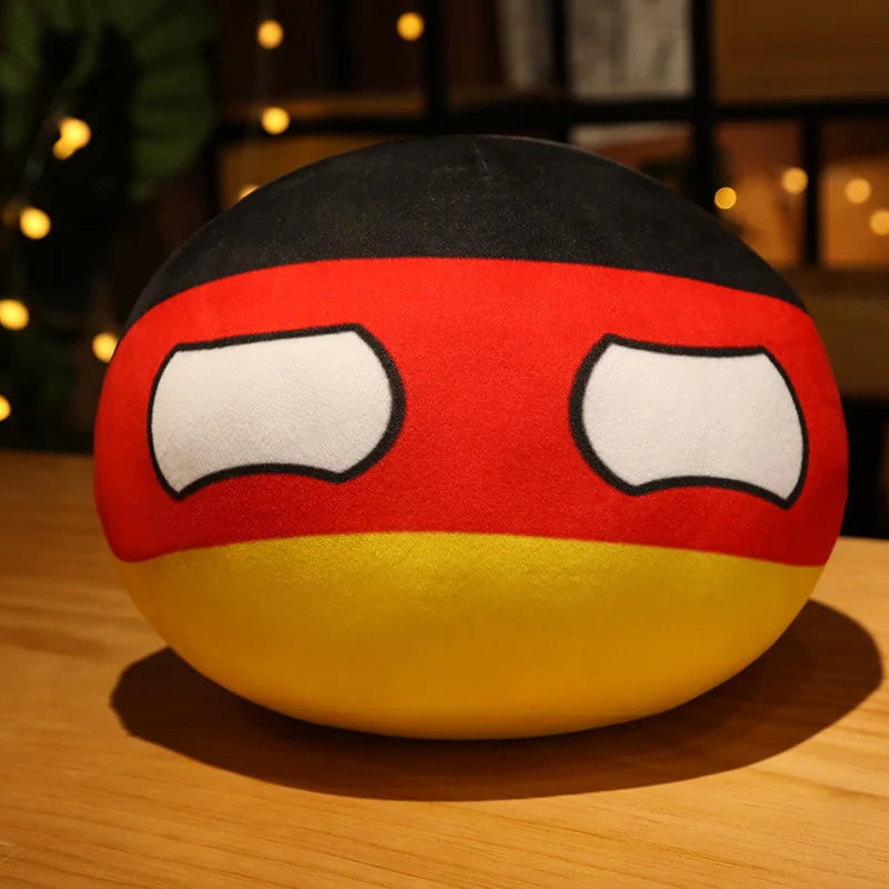 Hot 10/40cm Creative Country Ball Toy Stuffed Polandball Plush Doll Countryball USSR USA FRANCE RUSSIA UK JAPAN GERMANY  ITALY