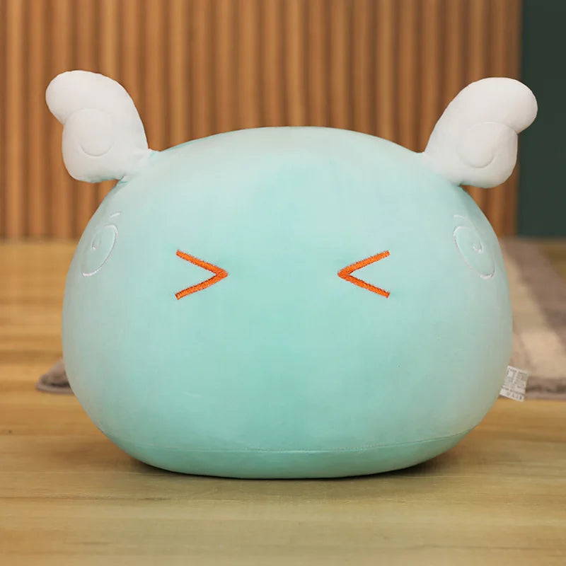 Genshin Impact Slime Plush Toys Wind Thunder Element Slime Throw Pillow Cushion Stuffed Soft Plushie Dolls Gifts for Fans