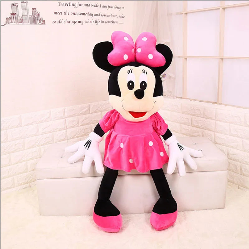 Hot Sale 40-100cm Stuffed Mickey&Minnie Mouse Plush Toy Dolls Soft Goofy Pluto Donald Duck Mickey Minnie Dolls Gifts for Kids