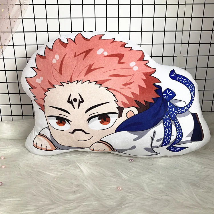 10/40cm Anime Jujutsu Kaisen Plush Pillow Doll Itadori Yuji Gojo Satoru Soft Stuffed Doll  Fushiguro Megumi Plush Doll Cushion