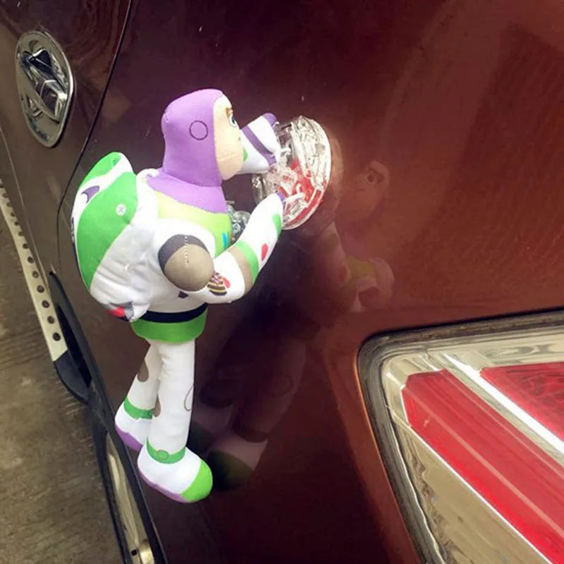 Toy Story Woody Buzz Lightyear Car Plush Toys Outside Hang Toy Auto Accessories Car Decoration Car Roof Doll Cartoon Decoration