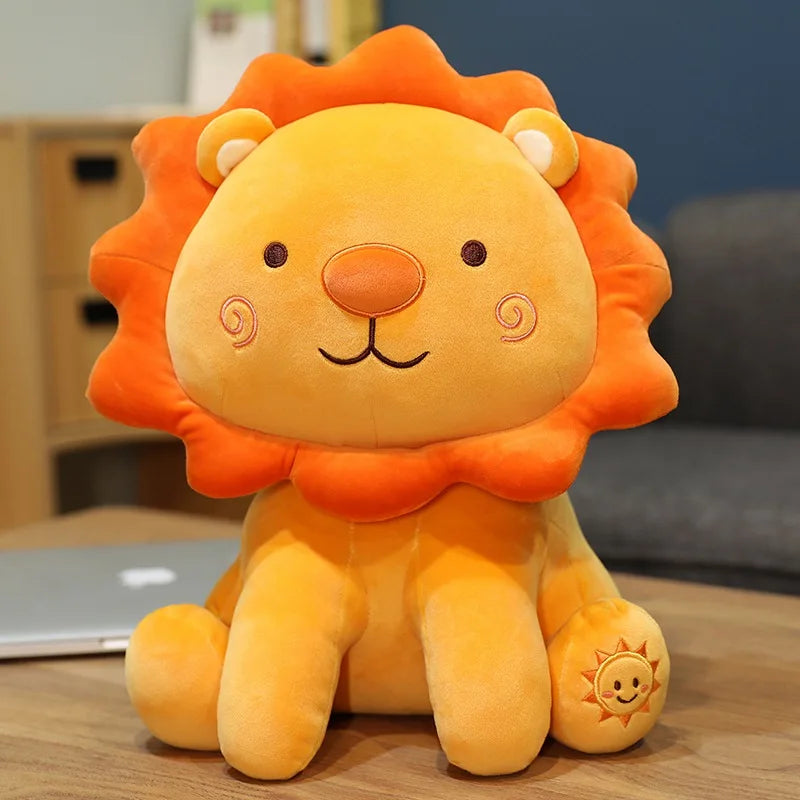 Variety of Lions Plush Toys Soft Stuffed Cartoon Animal Sun Lion Doll Nap Pillow Home Decor High Quality Birthday Gift