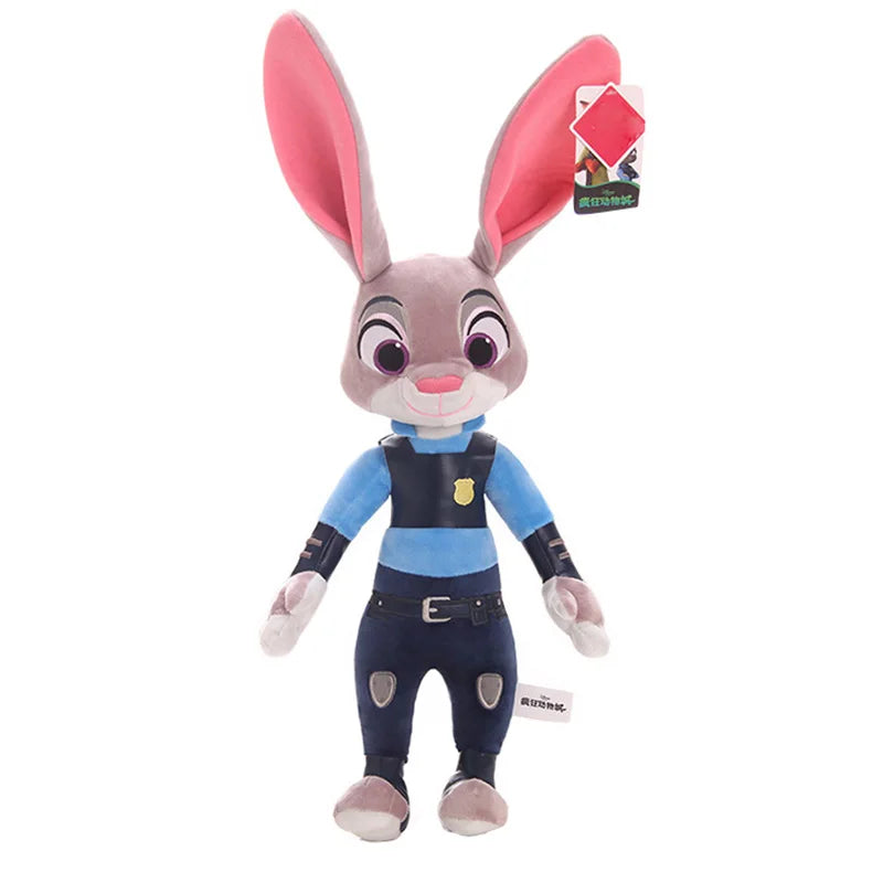 Disney Cartoon Anime Movie Zootopia Plush Toy Fox Nick Wilde Rabbit Judy Hopps Doll Soft Stuffed Animals Toys Kids Xmas Gifts