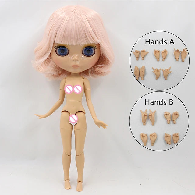 ICY DBS Blyth Doll 1/6 BJD Joint Body 30cm Nude Doll White Skin Tan Skin Dark Skin Special Price Girls Gift Random Eyes Colors