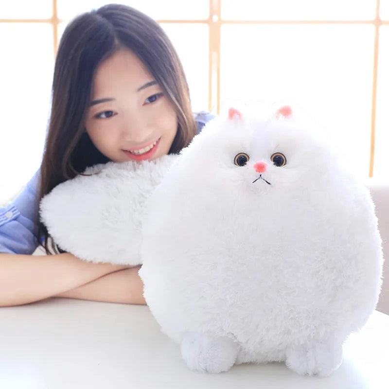 Kawaii Fluffy Cat Plush Toys Persian Cat Stuffed Dolls Soft Pillow Stuffed Animal Peluches Dolls Baby Kids Toys Christmas Gifts