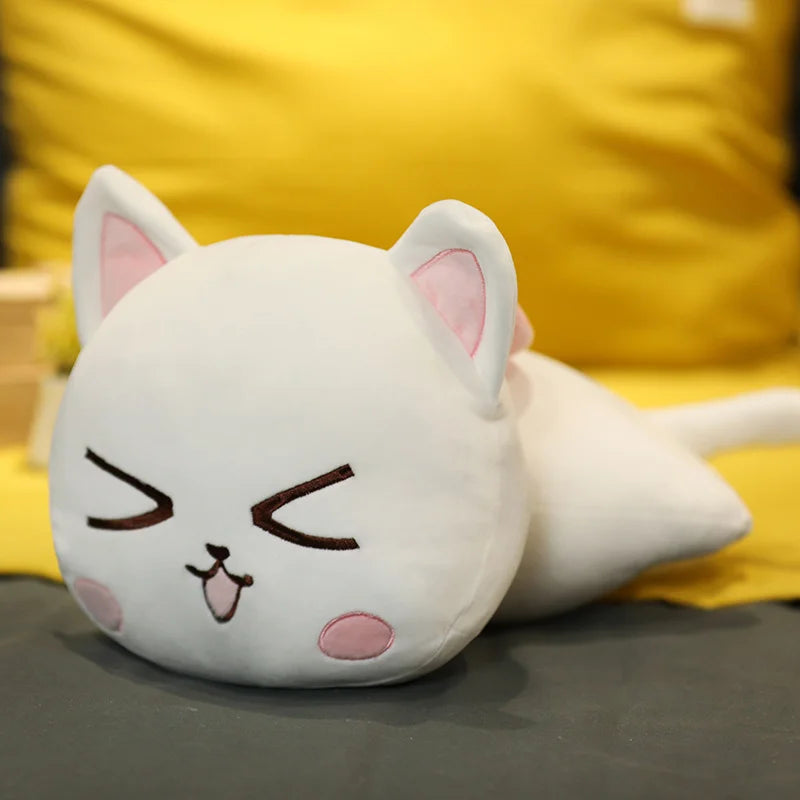 28/40/65cm Cute Lying Cat Plush Toys Stuffed Soft Animal Dolls Lovely Cat Pillow Toys for Children Girls Birthday Gifts