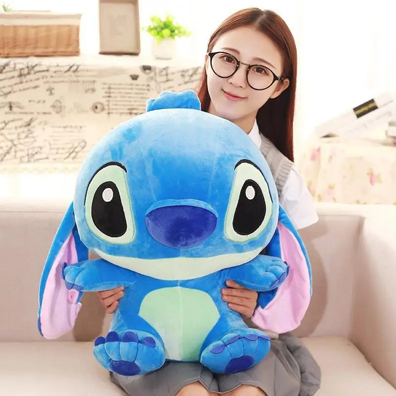 35-65cm Disney Aoger Lilo & Stitch Stuffed Plush Doll Edition Stitch Rose Doll Creative Kawaii Pillow Toy Birthday Gift For Girl