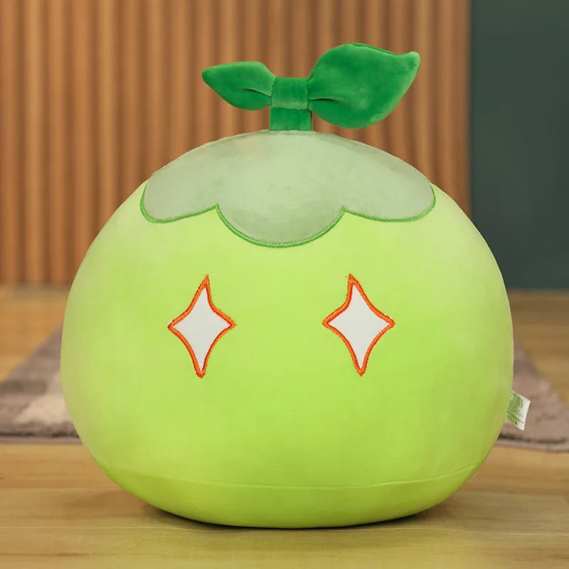 Genshin Impact Slime Plush Toys Wind Thunder Element Slime Throw Pillow Cushion Stuffed Soft Plushie Dolls Gifts for Fans