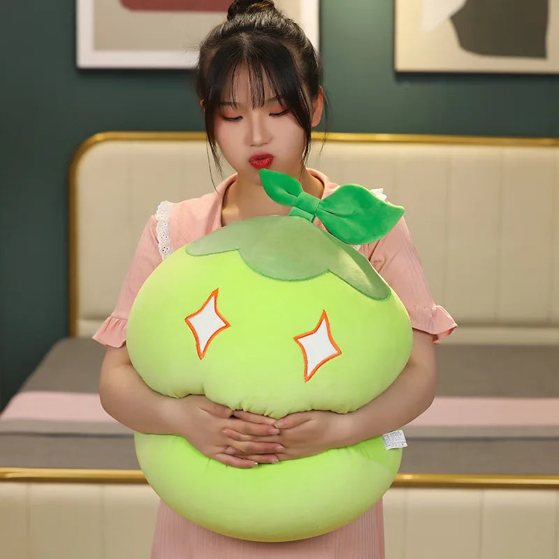 Genshin Impact Slime Plush Toys Wind Thunder Element Slime Throw Pillow Cushion Stuffed Soft Plushie Dolls Gifts for Fans