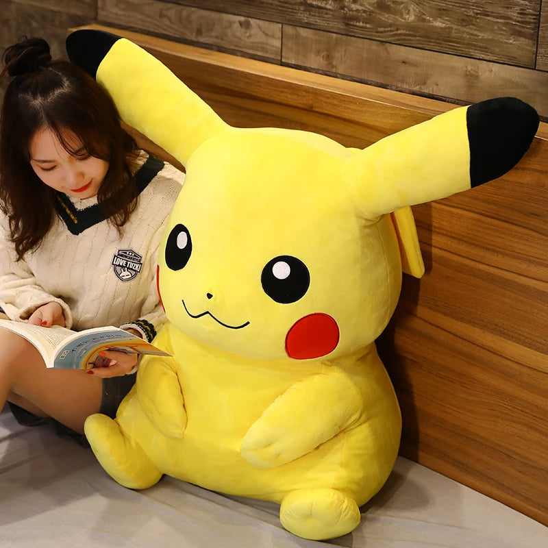 Large Size Pikachu Plush Toy Stuffed Doll Anime Pokemoned Pillow Appease Baby Birthday Present Christmas Gift For Kids