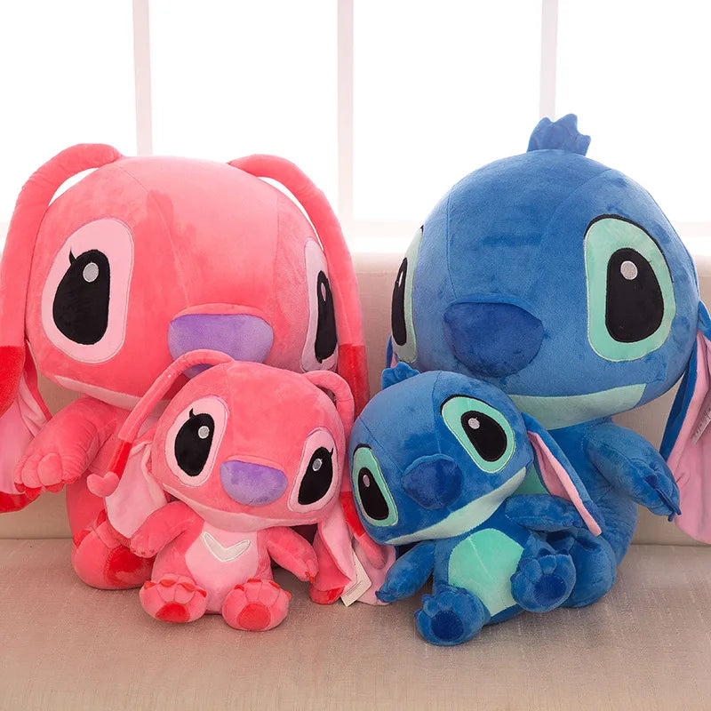 Kawaii Stitch Long Ears Plush Toys Disney Cute Dolls Soft Pillows for Baby Kids Dear Person Gift Cartoon Lilo Stitch Doll Toys