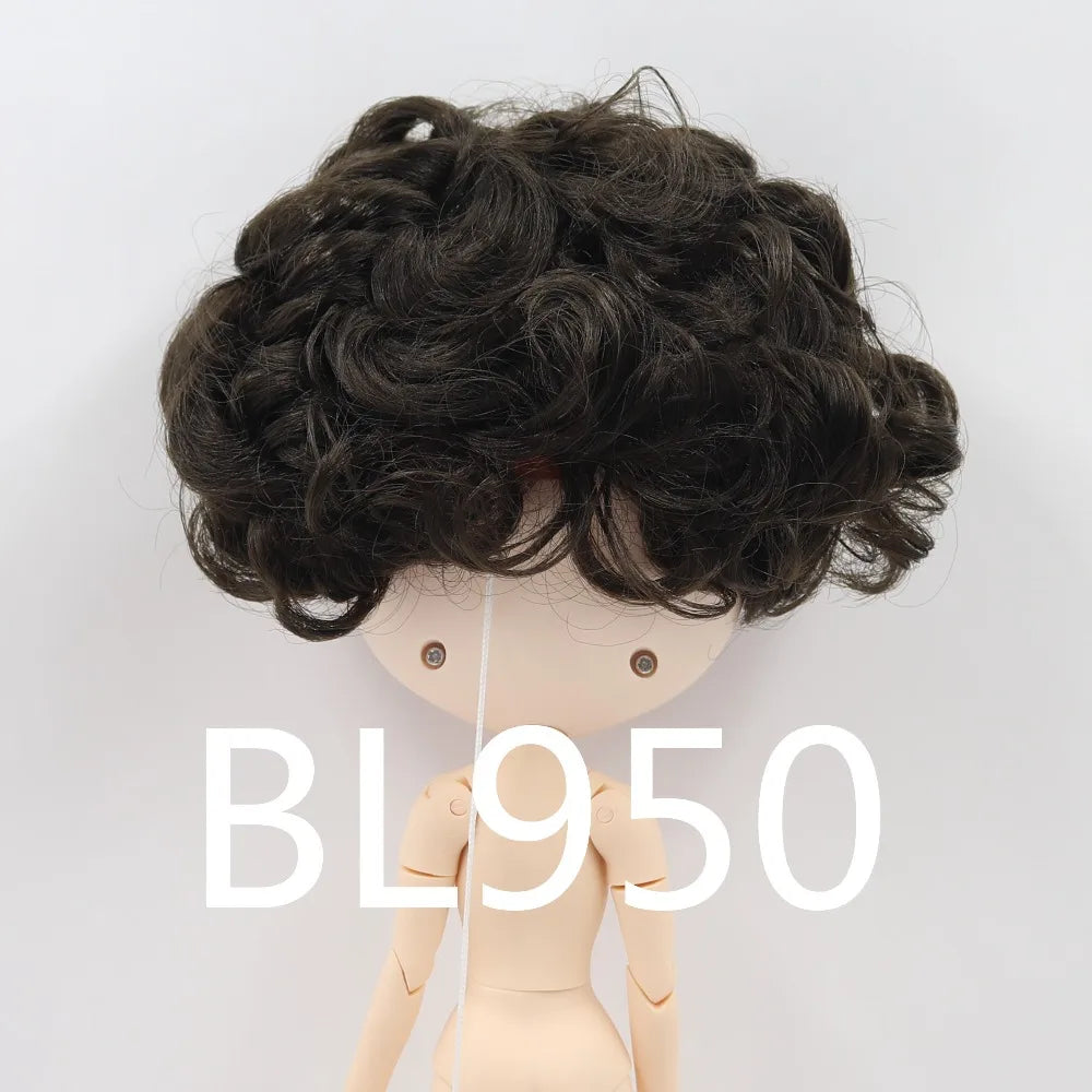 DBS blyth doll icy rbl scalp dome wig short hair for DIY custom doll accessory anime