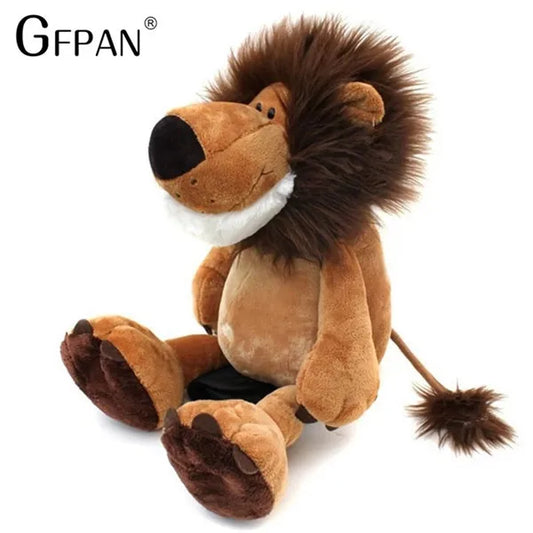 25cm Cute Forest Animal Doll Simulation Lion Fluffy Plush Toys Soft Stuffed Lovely Doll Children Gifts Kids Brinquedos