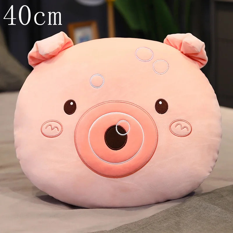 6 Kinds Cute Pig Plush Toys Soft Stuffed Piggy Plush Doll U-shaped Pillow Bed Waist Cushion for Children Girls Birthday Gift