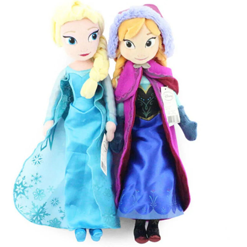 40CM-50CM Frozen Elsa Anna Princess Stuffed Plush Dolls Olaf Snow man Snowman Deer Ice Toys For Girls Kids Baby Christmas Gifts