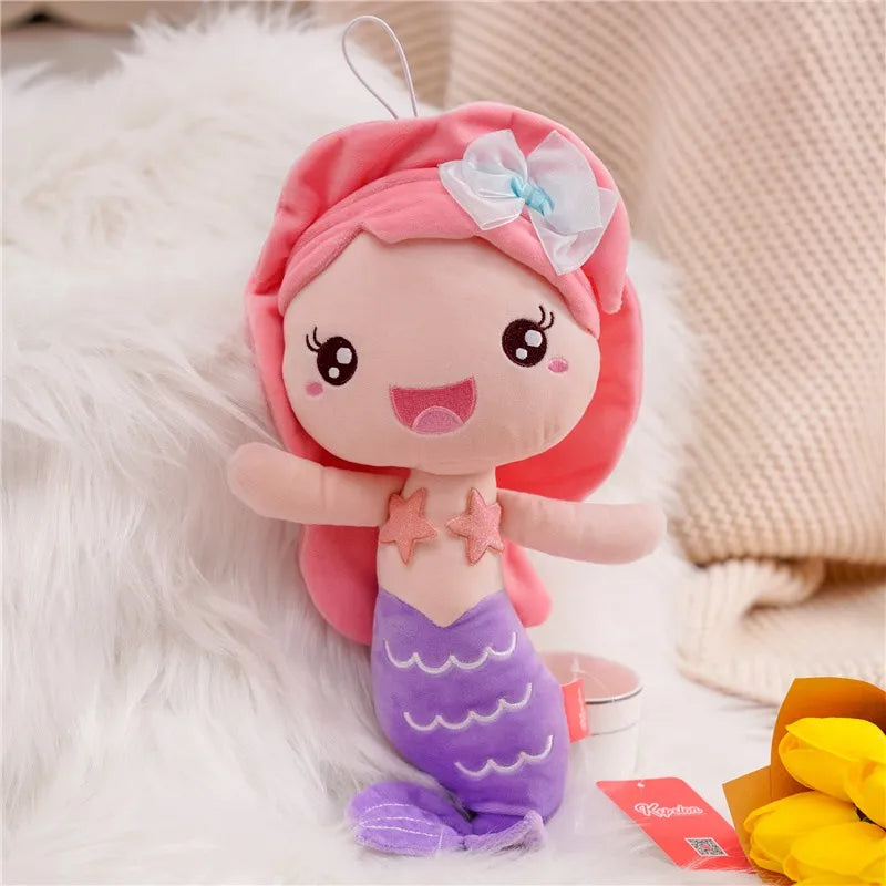 New Beautiful Mermaid Plush Toy Kids Girl Cartoon Stuffed Little Mermaid Doll Home Decoration Girls Girlfriend Birthday Gifts