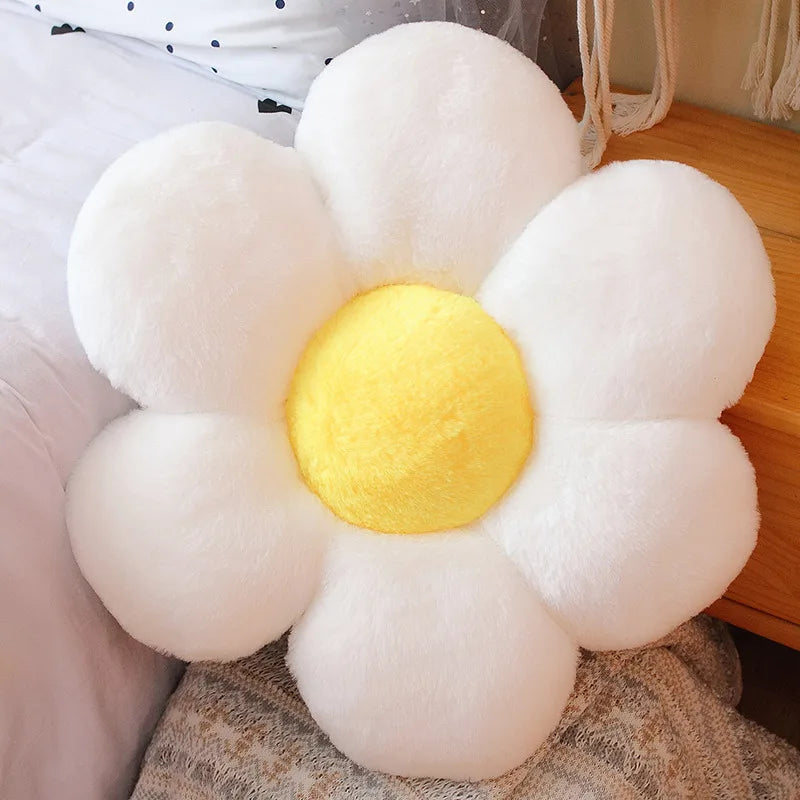 New Born Baby Girls Children Playmate Cushion Lifelike Flower Shaped Mat Plush Toys  Stuffed Soft Plant Flowers Plush Pillow