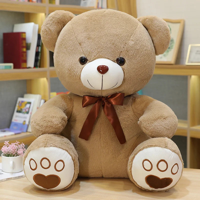 High Quality 35/50/60CM 5 Colors Lovely Bow-Knot Bear Doll Stuffed Animal Bear Plush Toys Lovers Girls Birthday Baby Gift