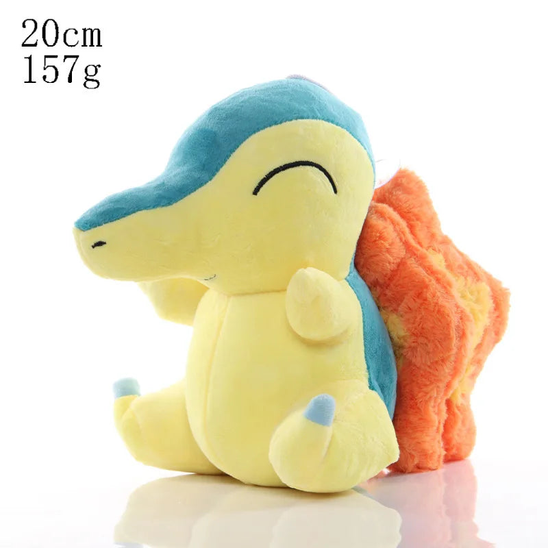 Pokemon Anime Pikachu Cyndaquil Chikorita Totodile Kawaii Plush Toy Stuffed Doll Christmas Halloween Gifts For Kids