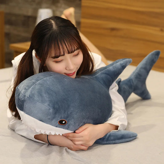 140 New Plush Shark Toys Soft Stuffed Animal Russia Shark Plush Toys Pillow Cushion Doll Simulation Doll for Kids Birthday Gifts