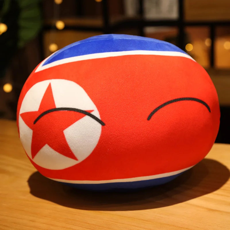 Funny 10cm Polandball Country MINI Ball Toy Plush Pendant Plush Doll Countryball USSR USA FRANCE RUSSIA UK JAPAN GERMANY  ITALY