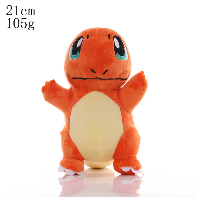 TAKARA TOMY  Anime Pokemoned Eve Pikachsus Piplup Charizard Wartortle Squirrel   Kawaii Plush Toys Dolls Gift For Children