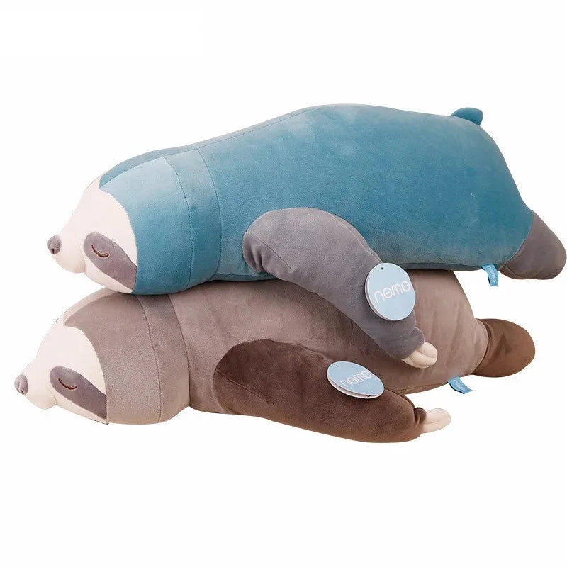 1pc 65-100cm New Cute Stuffed Sloth Toy Plush Soft Simulation Sloths Soft Toy Animals Plushie Doll Pillow for Kids Birthday Gift