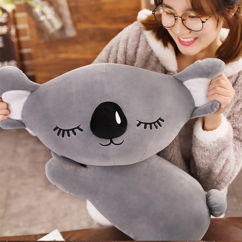 New Simulation Koala Plush Toy Soft Cartoon Animal Koala Kawaii Stuffed Doll Bed Sofa Pillow Nap Pillow Friends Christmas Gift