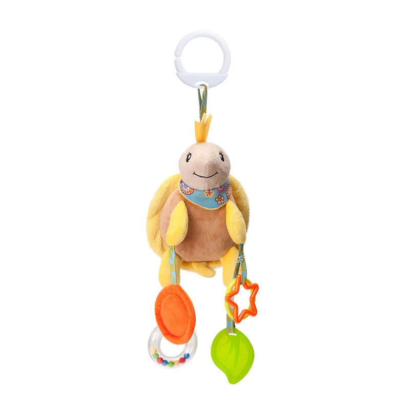 Good Quality Newborn Baby Rattles Plush Stroller Cartoon Animal Toys Baby Mobiles Hanging Bell Educational Baby Toys 0-24 Months