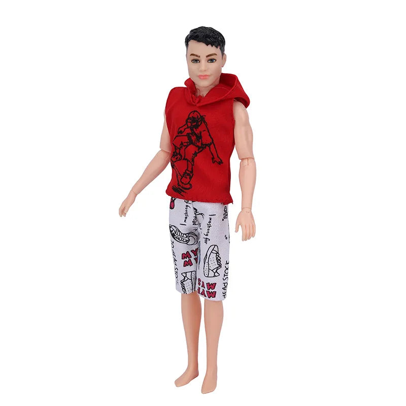 Ken Doll Clothes Doll Daily Wear Casual Suit Sweatshirt Pants Wedding Party Suit Man Male Doll Clothes For 30cm Doll Accessories