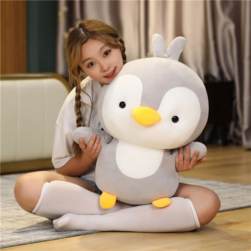 35cm-55cm New Super Soft Penguin Plush Toy Cute Cartoon Animal Penguin Stuffed Doll Girls Valentine's Gifts Sofa Pillows