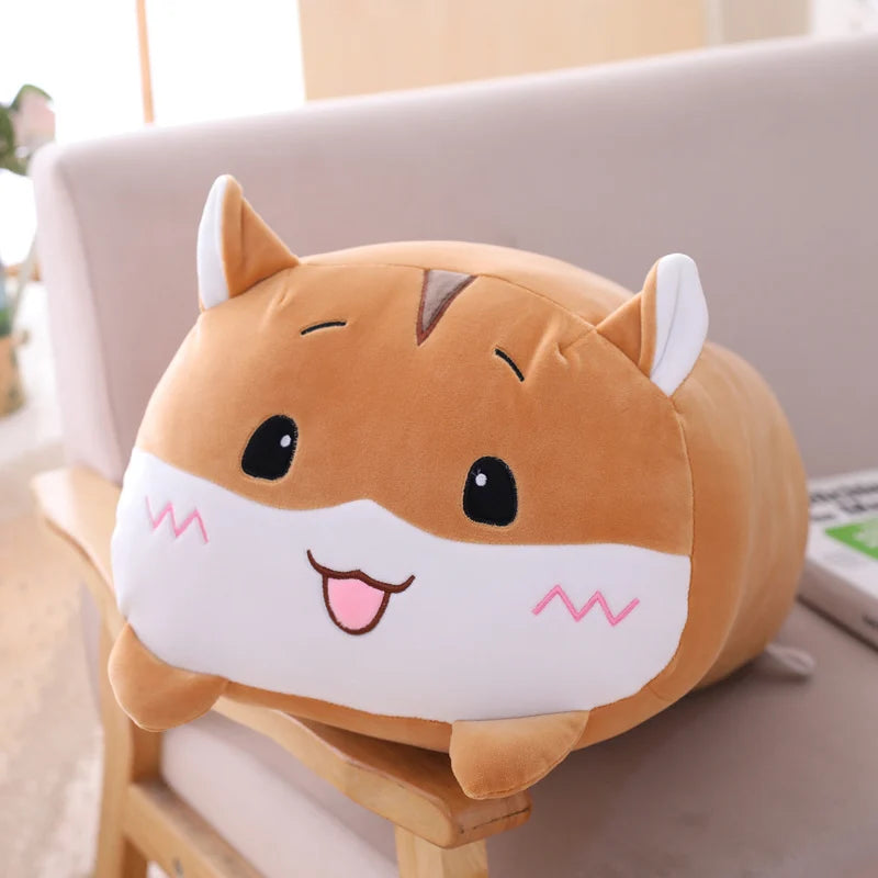 9 Styles Animal fat Dinosaur Pig Cat Bear Plush Toy Soft Cartoon Panda Hamster Elephant Deer Stuffed Doll Pillow Gift