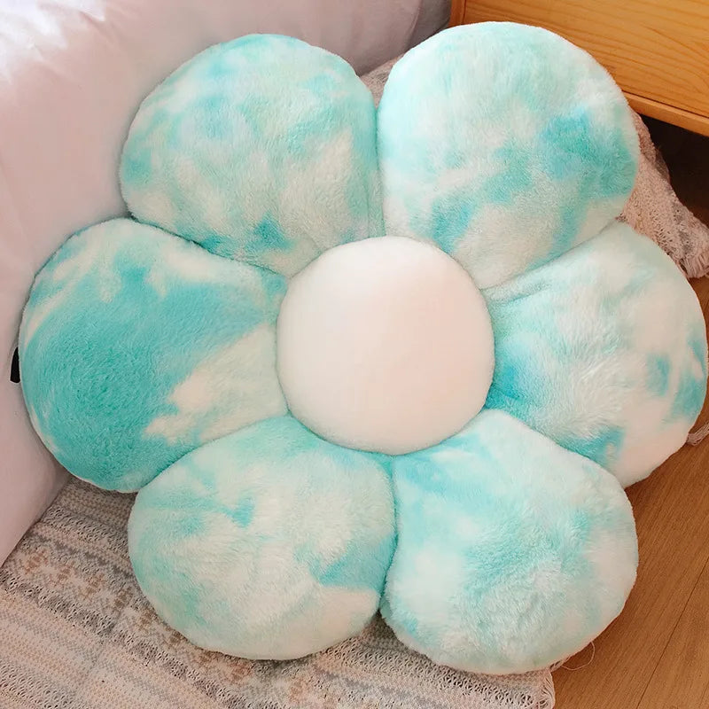 New Born Baby Girls Children Playmate Cushion Lifelike Flower Shaped Mat Plush Toys  Stuffed Soft Plant Flowers Plush Pillow