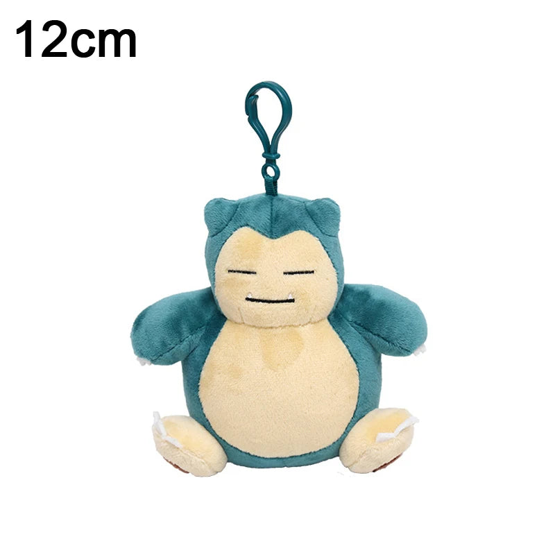 Pokemon Bag Pendant Cute Plush Pikachu Keychain Charmander Squirtle Bulbasaur Snorlax Stuffed Toy Small Doll Gift For Kid