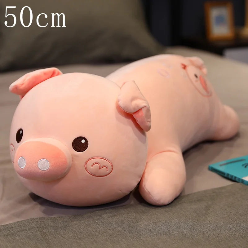 6 Kinds Cute Pig Plush Toys Soft Stuffed Piggy Plush Doll U-shaped Pillow Bed Waist Cushion for Children Girls Birthday Gift