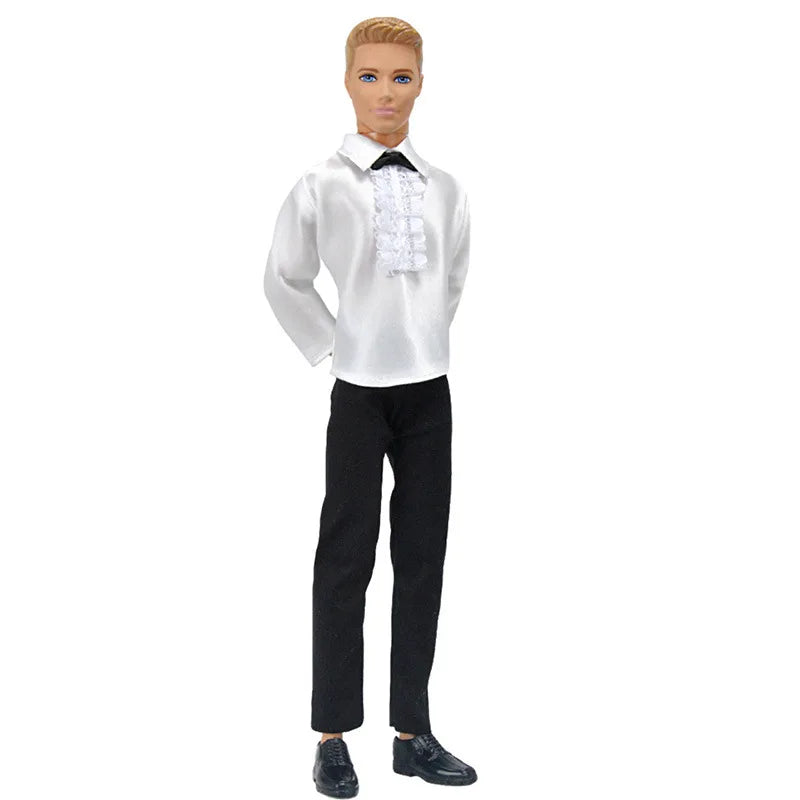 Boyfriend Ken Clothes Ken Suit Wedding Suit Doll Dress Wedding Dress Doll Party Dressing For 12'' 30cm Ken Doll Accessories