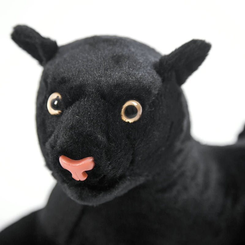 1PC 30/38/46CM Simulation Animal Big Leopard Plush Toys Black Panther Soft Stuffed Pillow Leopard Animal Doll Toys For Children