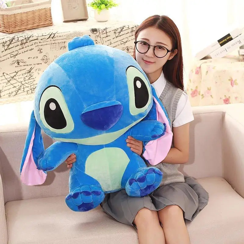 35-65cm Disney Aoger Lilo & Stitch Stuffed Plush Doll Edition Stitch Rose Doll Creative Kawaii Pillow Toy Birthday Gift For Girl