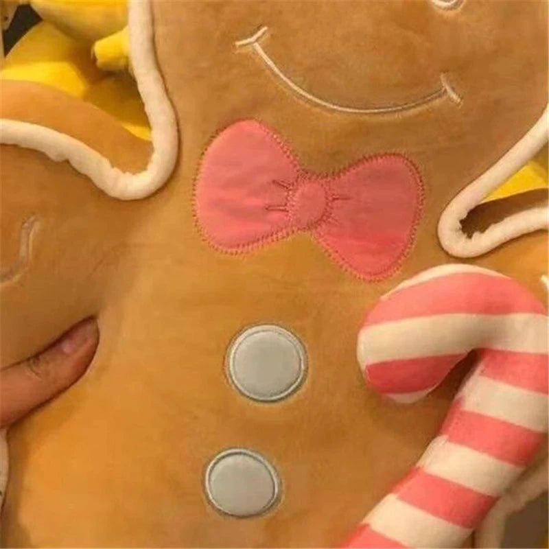 Christmas Gingerbread Man Plush Doll Christmas Non-original Pillow Home Decor Toy for Kids Xmas High Quality Gift