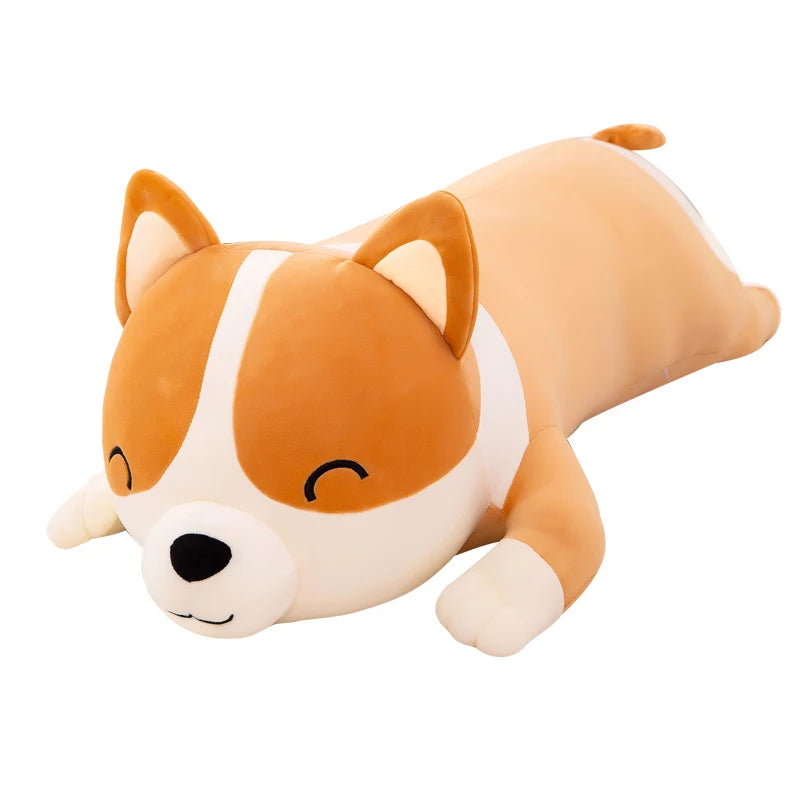 Giant Cute Corgi Dog Plush Pillows Stuffed Soft Down Cotton Animal Kids Toys Kawaii Shiba Inu Dolls for Children Birthday Gift