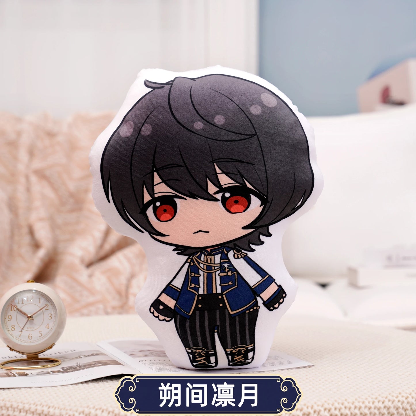 45cm Ensemble Stars Cartoons Anime Plush Toy Eichi Sakuma Rei Throw Pillow Cosplay Sofa Cushion Double-sided Printing Girl Fans