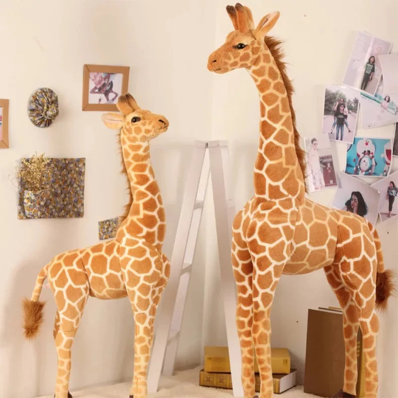 Big Size Plush Giraffe Soft Stuffed Lifelike Animals Giraffes Soft Doll Home Decor Kids Birthday Gift