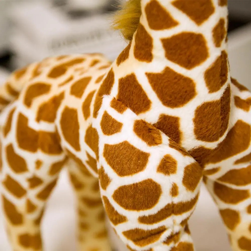 35-55cm Real Life Cute Giraffe Plush Toys Stuffed Animal Dolls Soft Simulated Deer Toy for Kids Baby Birthday Gift Home Decor