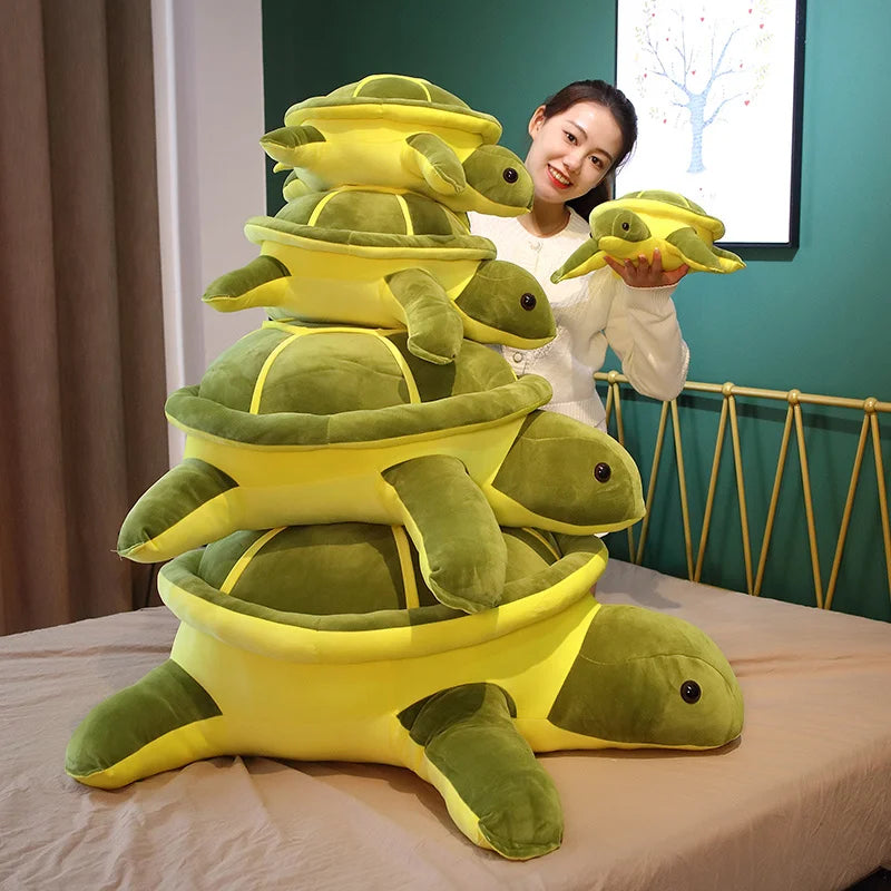 35cm Lovely Tortoise Plush Toy Kawaii Animal Dolls Stuffed Soft Animal Sea Turtle Pillow Birthday Gifts for Children Girl