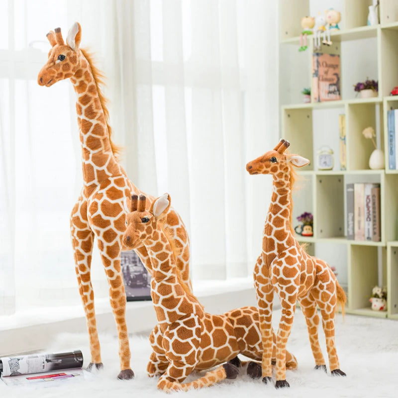 Big Size Plush Giraffe Soft Stuffed Lifelike Animals Giraffes Soft Doll Home Decor Kids Birthday Gift