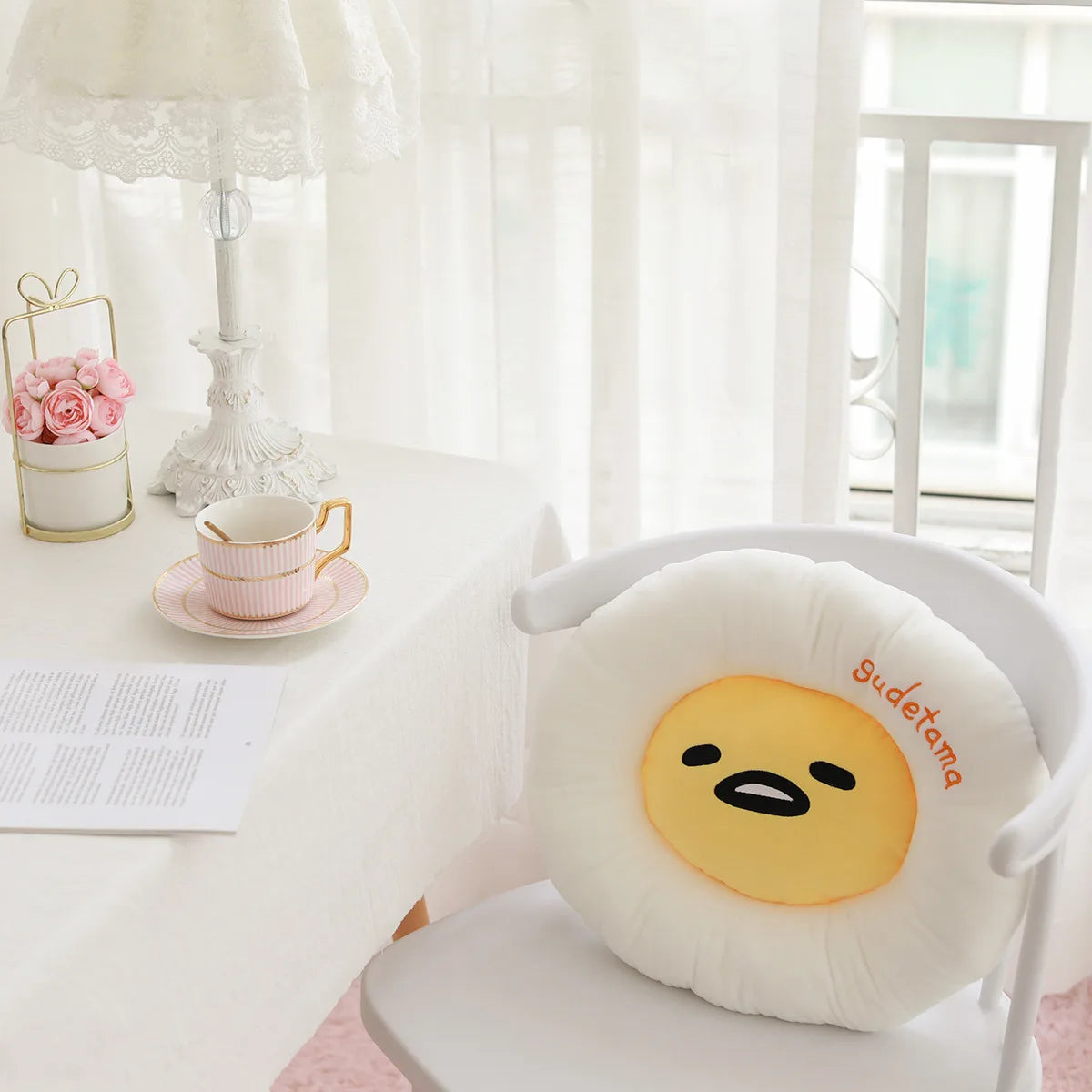 New Plush Toys Cushion Yolk Man Cute Lazy Egg Stuffed Dolls Cartoon Anime Peripheral Soft Sofa Decoration Gift For Girl