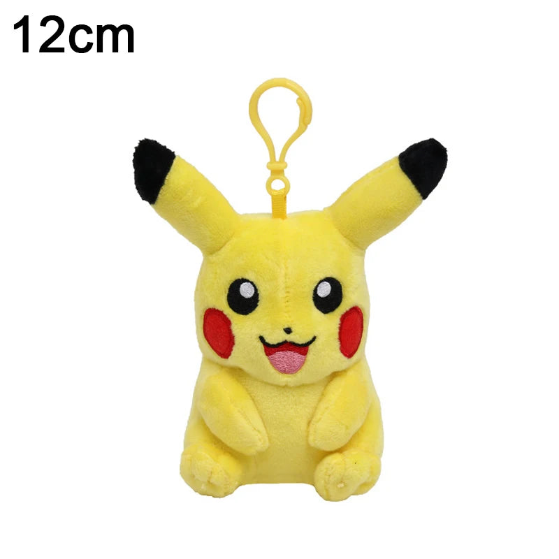 Pokemon Bag Pendant Cute Plush Pikachu Keychain Charmander Squirtle Bulbasaur Snorlax Stuffed Toy Small Doll Gift For Kid